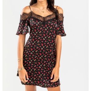 FRANCESCA’S Floral Lace Dress